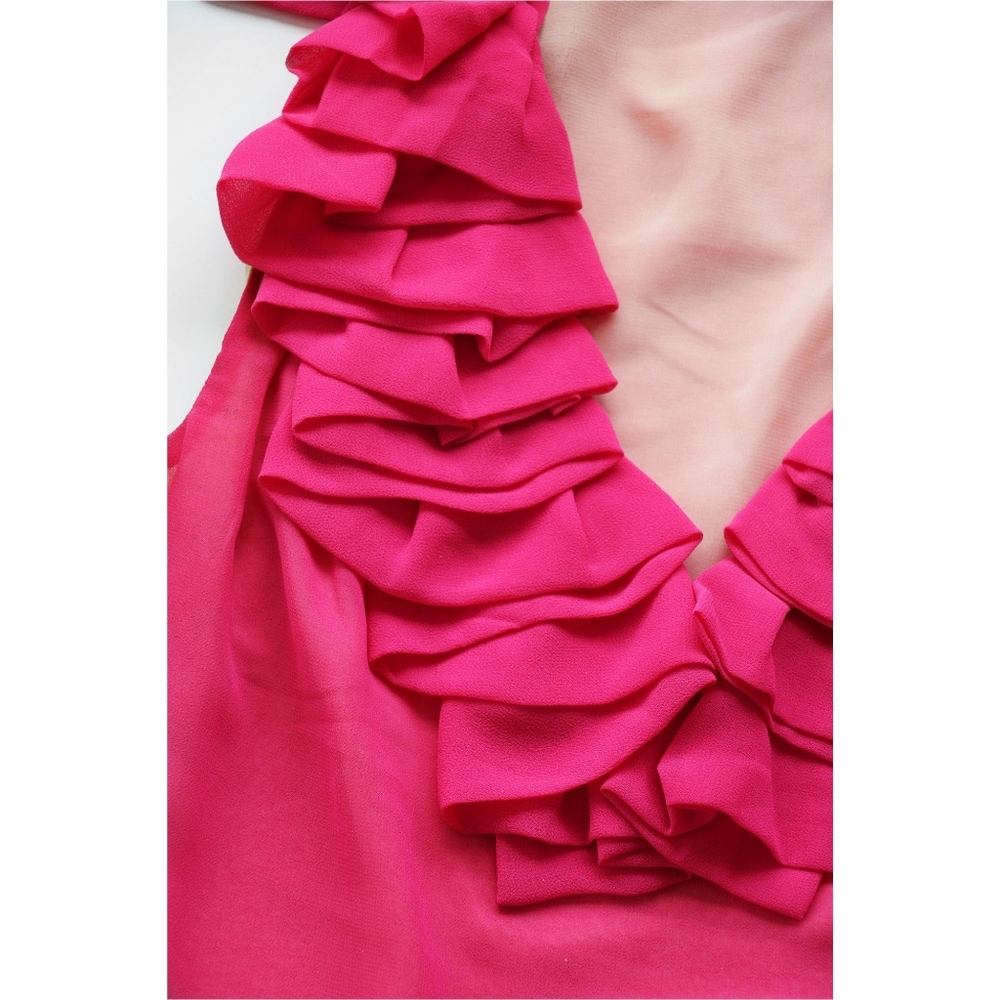 Akira | Pink Ruffle Sleeveless Top - Picture 2 of 2